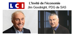 LCI-SAS-fr Jim Goodnight, PDG de SAS, invité de LCI dans l'émission L'Invité de l'économie