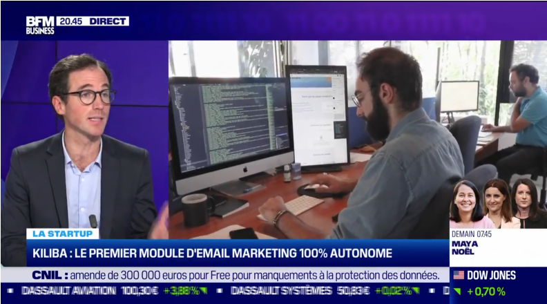 Amaury de Larauze, co-fondateur de Kiliba, invité de Tech & co sur BFM Business