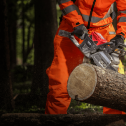 Gros plan sur une tronçonneuse Kress kc340.9   T